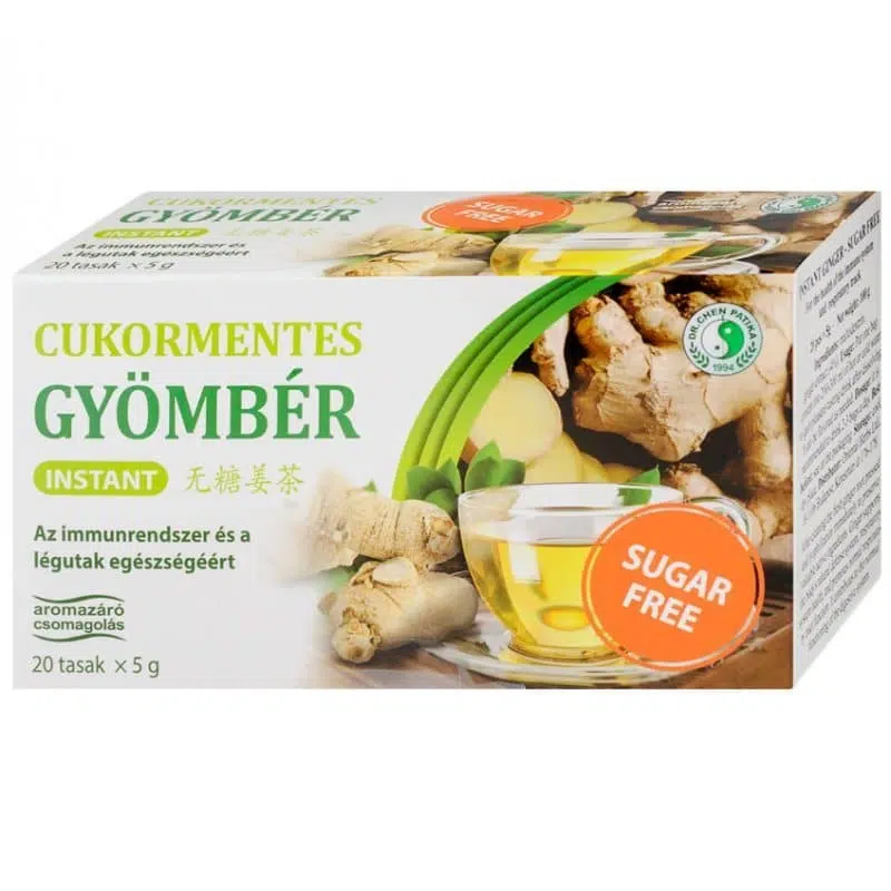 Dr.chen instant CUKORMENTES gyömbér tea 20x5g (zöld) Dr.chen instant CUKORMENTES gyömbér tea 20x5g (zöld)