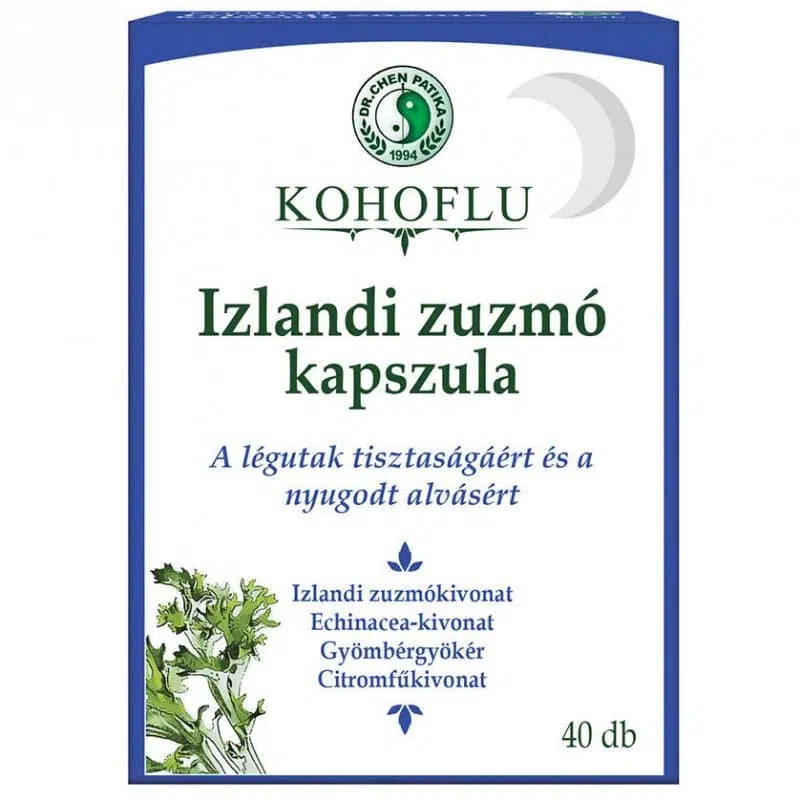 Dr.chen kohoflu izlandi zuzmó kapszula 40 db Dr.chen kohoflu izlandi zuzmó kapszula 40 db