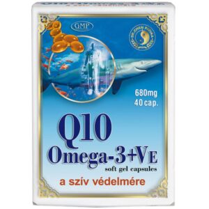 Dr.chen q10 + omega-3 + E-vitamin halolaj kapszula 40db