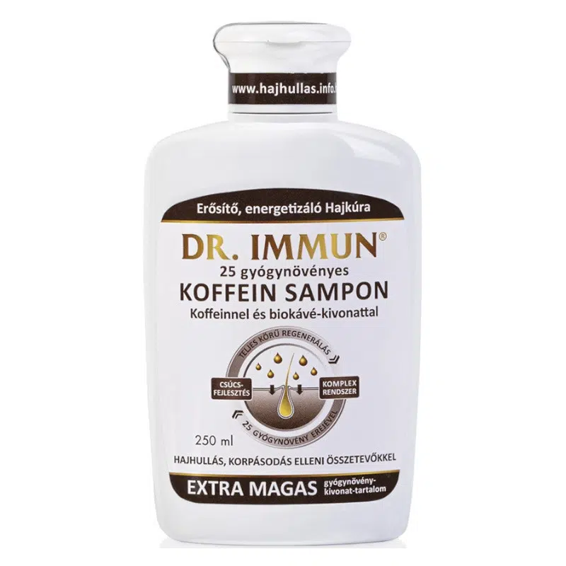 Dr.Immun koffeines sampon hajhullás és korpásodás ellen 250ml Dr.Immun koffeines sampon hajhullás és korpásodás ellen 250ml