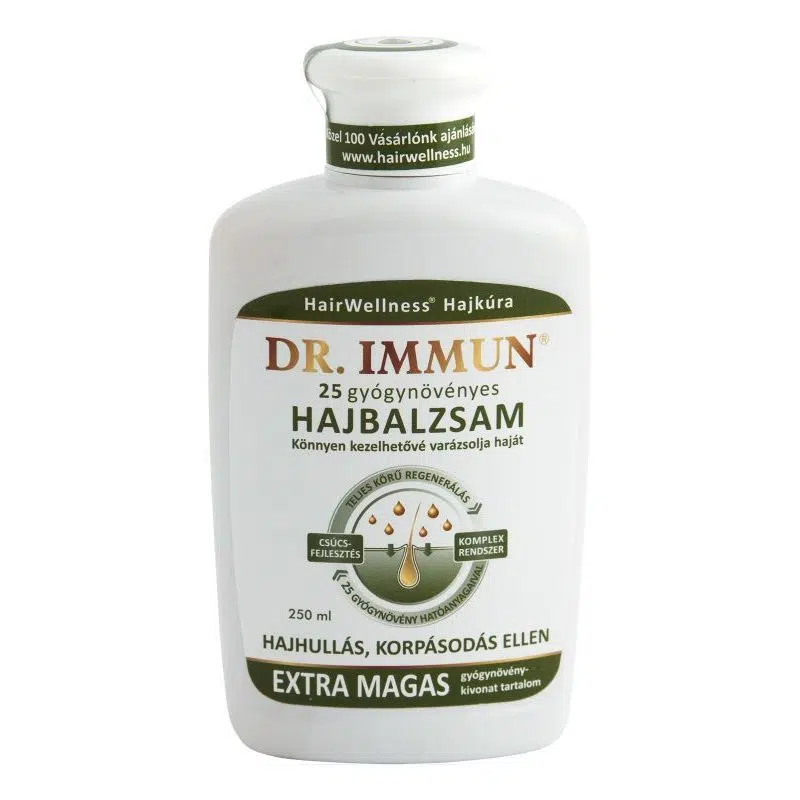 Dr.Immun 25 gyógynövényes hajbalzsam 250ml Dr.Immun 25 gyógynövényes hajbalzsam 250ml