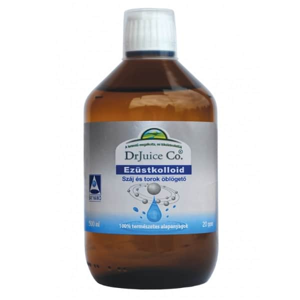 Dr.Juice Ezüstkolloid száj-toroköblögető 500 ml Dr.Juice Ezüstkolloid száj-toroköblögető 500 ml