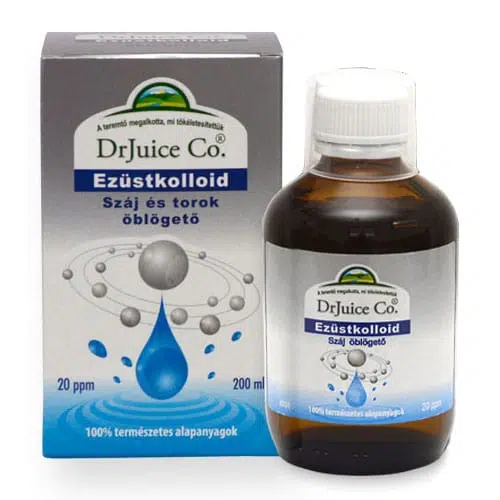 Dr.Juice Ezüstkolloid száj-toroköblögető 200 ml Dr.Juice Ezüstkolloid száj-toroköblögető 200 ml