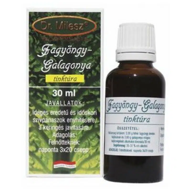 Dr.Milesz Fagyöngy-galagonya tinktúra 30ml Dr.Milesz Fagyöngy-galagonya tinktúra 30ml
