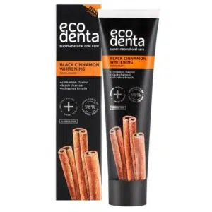 Ecodenta Fehérítő fogkrém SZÉNNEL ÉS FAHÉJJAL 100ml