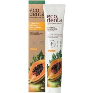 Ecodenta MINŐSÍTETT fehérítő bio fogkrém papajával 75ml