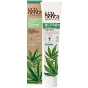 Ecodenta MINŐSÍTETT multifunkcionális bio fogkrém (kendermagolaj és matcha) 75ml