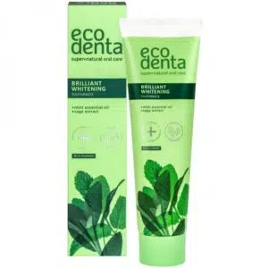 Ecodenta Fehérítő fogkrém mentával és zsályával 100ml (Brillant Whitening)