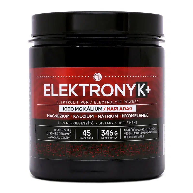 Mannavita ElektronyK+ italpor (PIROS) 1000mg Kálium ÉDES ízű 346g Mannavita ElektronyK+ italpor (PIROS) 1000mg Kálium ÉDES ízű 346g