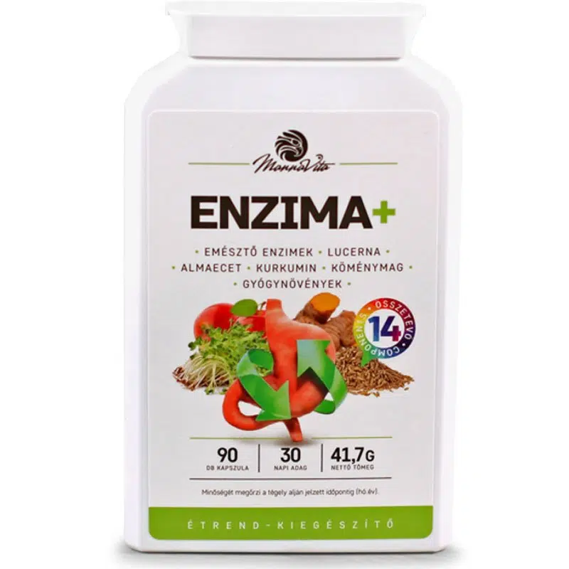 Mannavita ENZIMA+ emésztő enzim tartalmú étrend-kiegészítő 90db Mannavita ENZIMA+ emésztő enzim tartalmú étrend-kiegészítő 90db