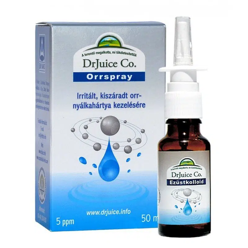 Dr.Juice Ezüstkolloid orrspray 50 ml Dr.Juice Ezüstkolloid orrspray 50 ml