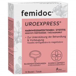 Femidoc Uroexpress tasakok húgyúti fertőzés és hólyaghurut ellen 14db