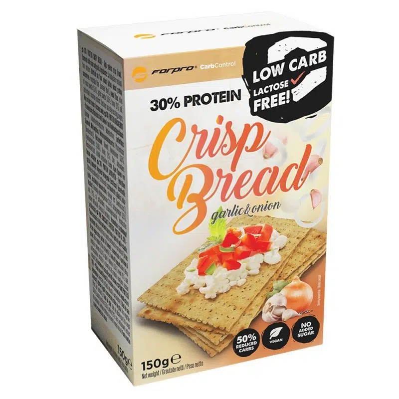 Forpro 30% Protein Crisp Bread - Garlic & Onion 150g Forpro 30% Protein Crisp Bread - Garlic & Onion 150g