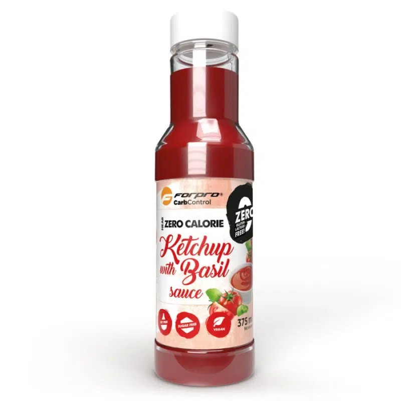 Forpro NEAR ZERO Calorie Sauce - Ketchup with Basil 375 ml Forpro NEAR ZERO Calorie Sauce - Ketchup with Basil 375 ml