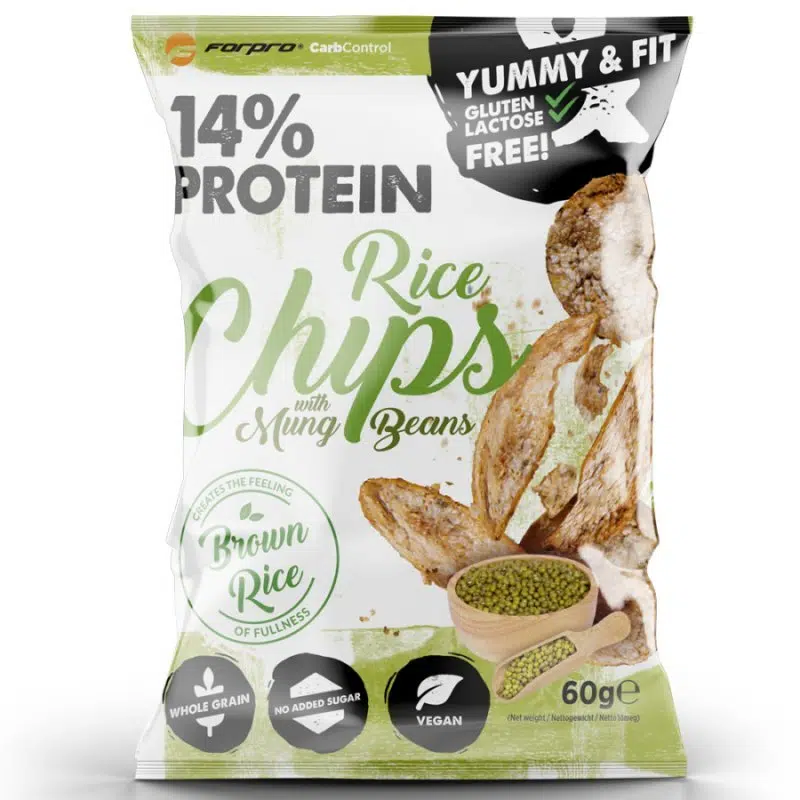 Forpro Yummy&Fit 14% Protein RICE Chips-Mung Beans 60 g Forpro Yummy&Fit 14% Protein RICE Chips-Mung Beans 60 g
