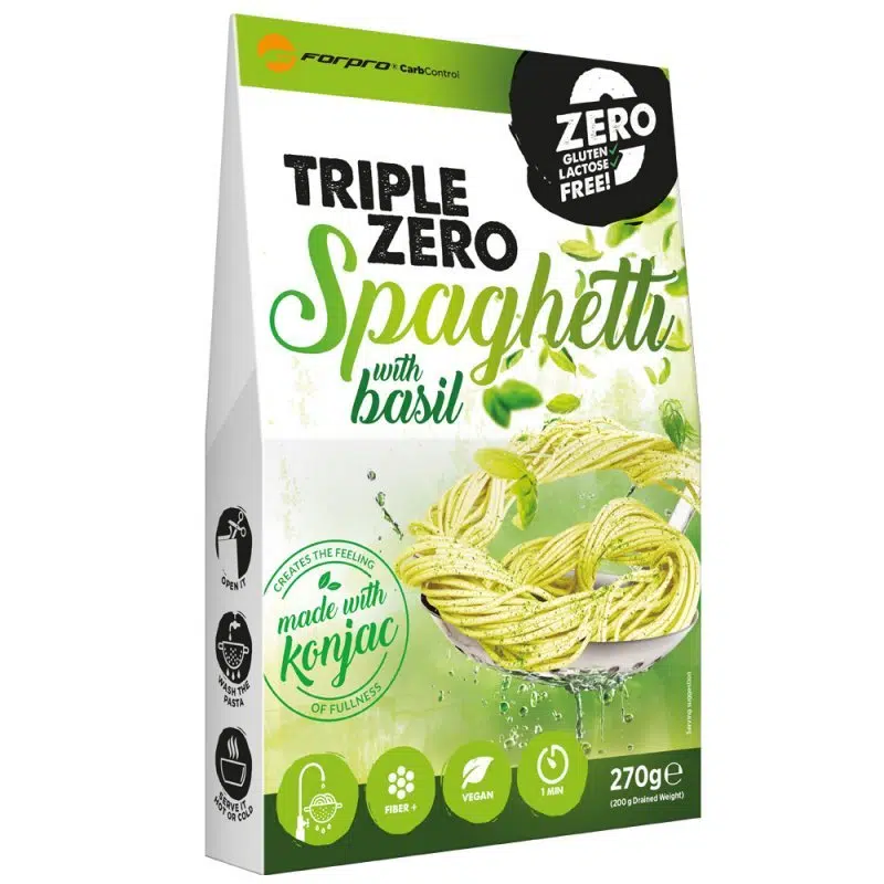 Forpro Triple Zero tészta-Spaghetti Basil 270 g Forpro Triple Zero tészta-Spaghetti Basil 270 g
