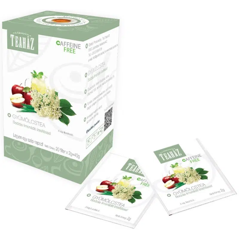 Gárdonyi Teaház Gyümölcstea bodzás limonádé 20 filter Gárdonyi Teaház Gyümölcstea bodzás limonádé 20 filter
