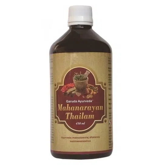 Garuda Ayurveda Mahanarayan Thailam masszázsolaj 450ml Garuda Ayurveda Mahanarayan Thailam masszázsolaj 450ml