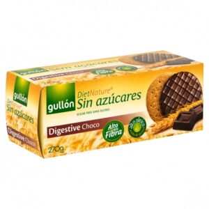Gullon Digestive Choco diabet. korpás keksz étcsoki bevonattal, édesítőszerrel 270g