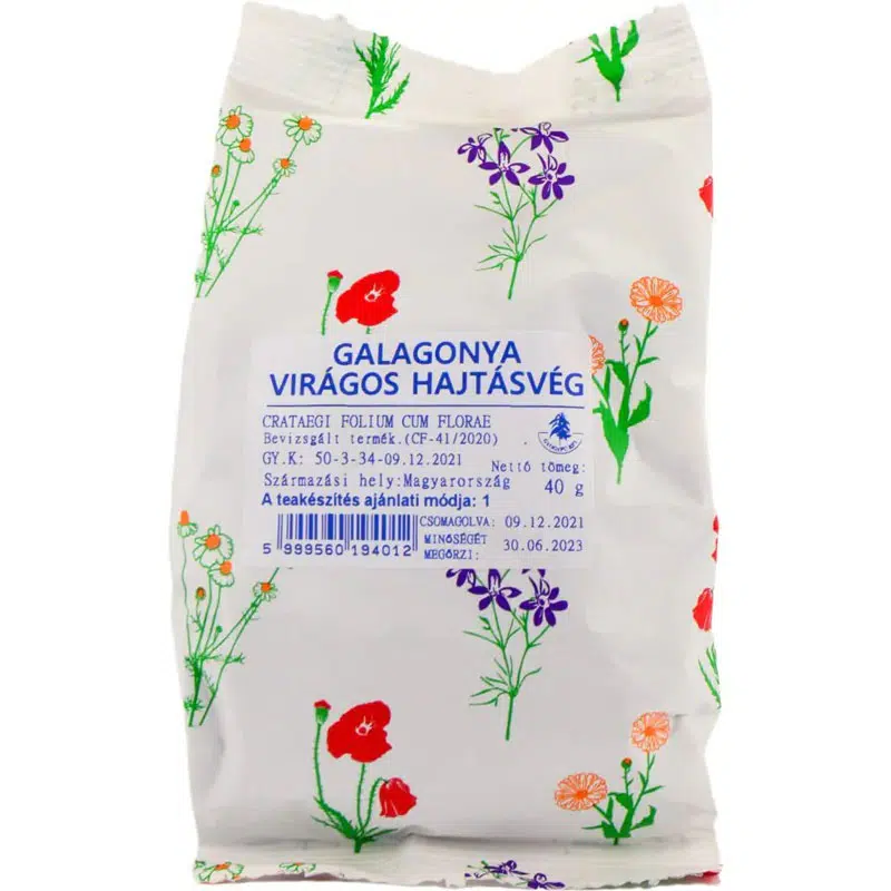 Gyógyfű galagonyaágvég tea 40 g Gyógyfű galagonyaágvég tea 40 g
