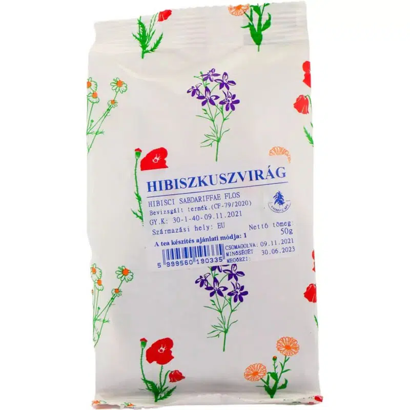 Gyógyfű hibiszkuszvirág 50 g Gyógyfű hibiszkuszvirág 50 g