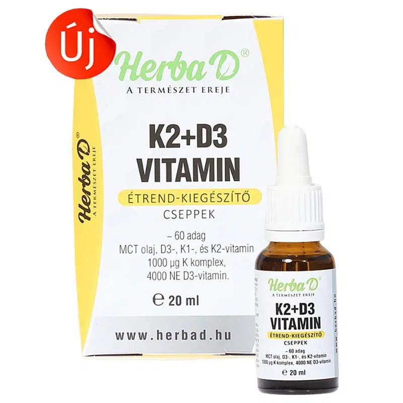 Herba-D K2+D3 vitamin csepp 20ml Herba-D K2+D3 vitamin csepp 20ml