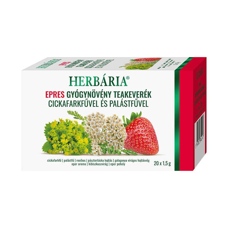 Herbária Epres gyógynövény teakeverék filteres 20x Herbária Epres gyógynövény teakeverék filteres 20x