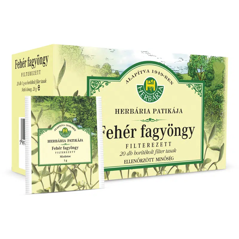 Herbária Fehér fagyöngy tea filteres 20x Herbária Fehér fagyöngy tea filteres 20x