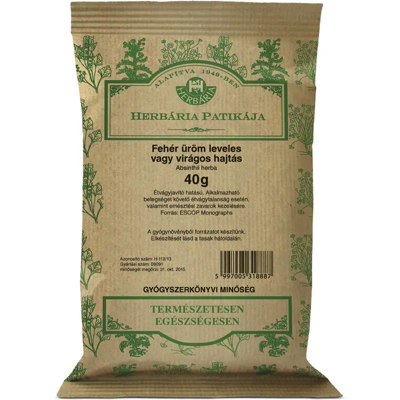 Herbária Fehér ürömfű 40g Herbária Fehér ürömfű 40g