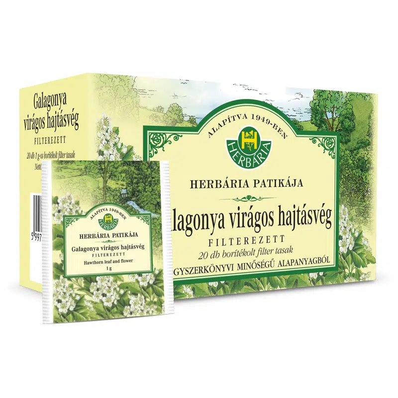 Herbária galagonya virágos hajtásvég filteres 20x Herbária galagonya virágos hajtásvég filteres 20x