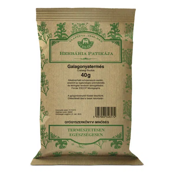 Herbária galagonyatermés 40g Herbária galagonyatermés 40g