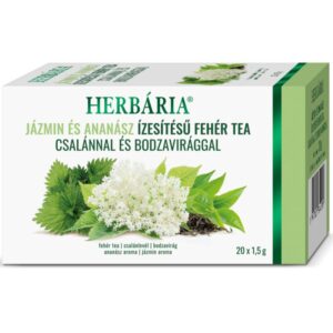 Herbária Jázmin és ananász ízesítésű fehér tea csalánnal és bodzavirággal 20 filter