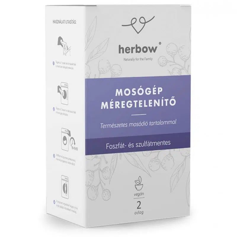 Herbow mosógép méregtelenítő-tisztító 200g Herbow mosógép méregtelenítő-tisztító 200g
