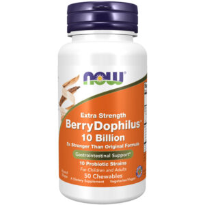 Now Berry Dophilius Extra Strength 10 Billion rágótabletta 50db