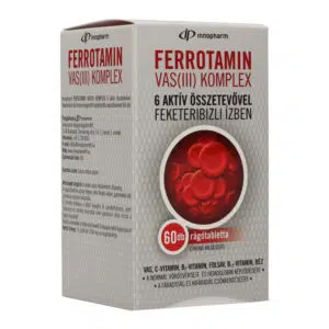Innopharm Ferrotamin Vas (III) komplex rágótabletta 60db