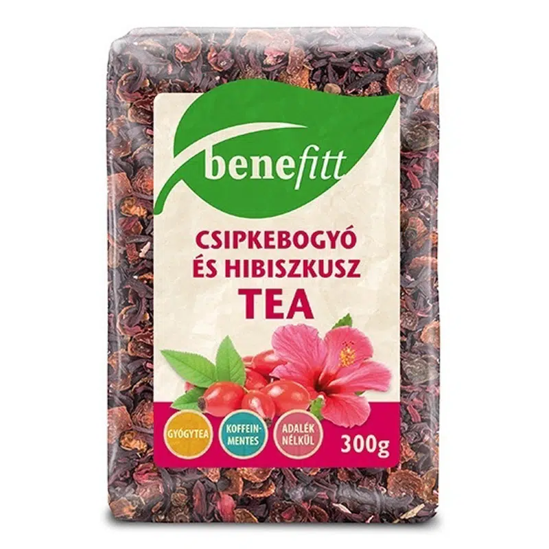Interherb Benefitt csipkebogyó-hibiszkusz tea 300g Interherb Benefitt csipkebogyó-hibiszkusz tea 300g