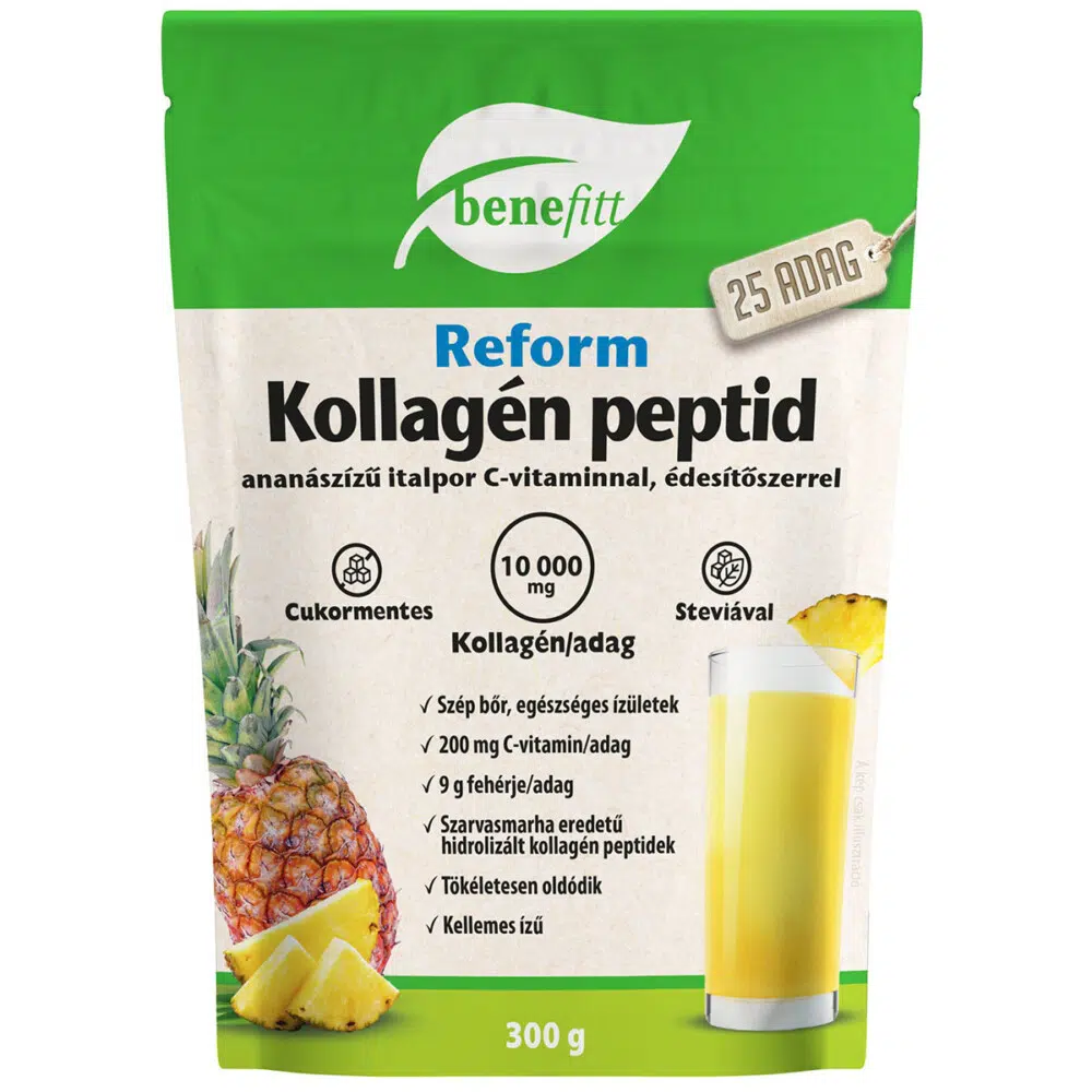 Interherb Benefitt Reform Kollagén italpor, ananászos 300g Interherb Benefitt Reform Kollagén italpor, ananászos 300g