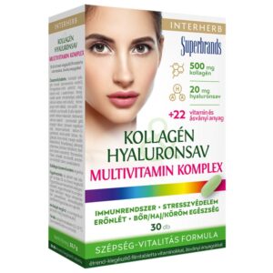 Interherb Kollagén Hyaluronsav Multivitamin komplex tabletta 30db