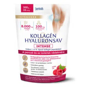 Interherb Kollagén&Hyaluronsav Porcépítő italpor INTENSE málna 300 g