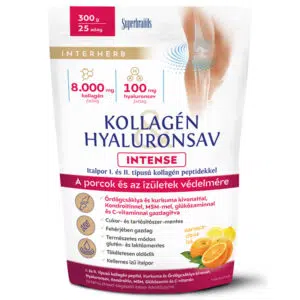 Interherb Kollagén&Hyaluronsav Porcépítő italpor INTENSE narancs-citrus 300 g