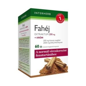 Interherb Fahéj extratum 200mg kapszula +króm 60db