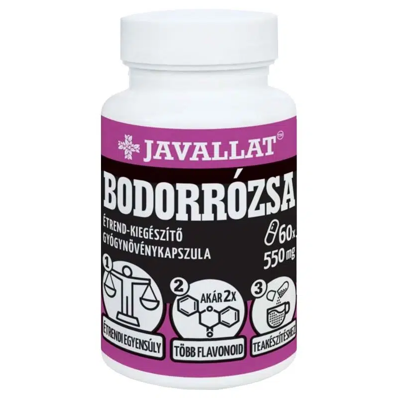 Javallat Bodorrózsa kapszula 60db Javallat Bodorrózsa kapszula 60db