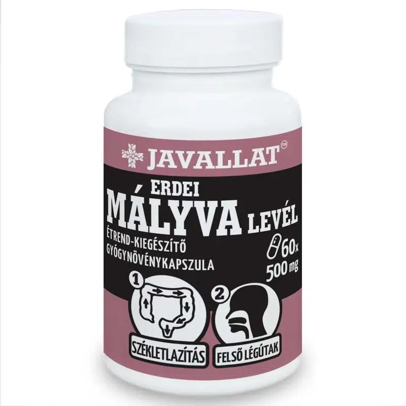 Javallat Erdei mályva levél kapszula 60db Javallat Erdei mályva levél kapszula 60db