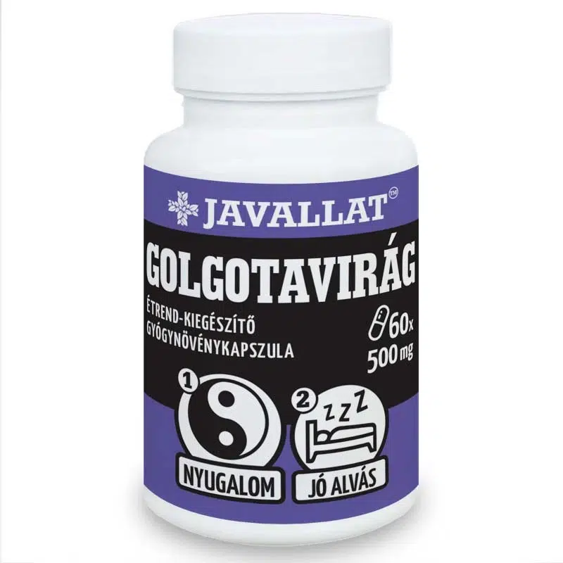 Javallat Golgotavirág kapszula 60db Javallat Golgotavirág kapszula 60db