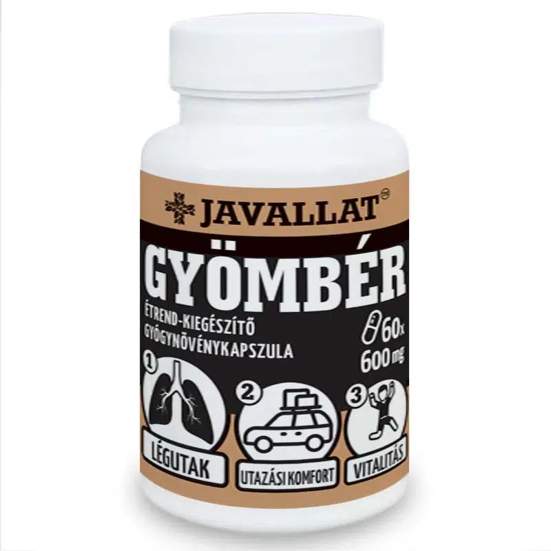 Javallat Gyömbér kapszula 60db Javallat Gyömbér kapszula 60db