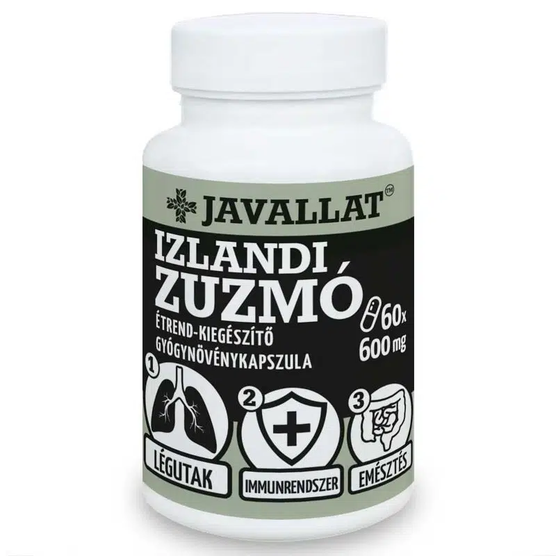 Javallat Izlandi zuzmó kapszula 60db Javallat Izlandi zuzmó kapszula 60db