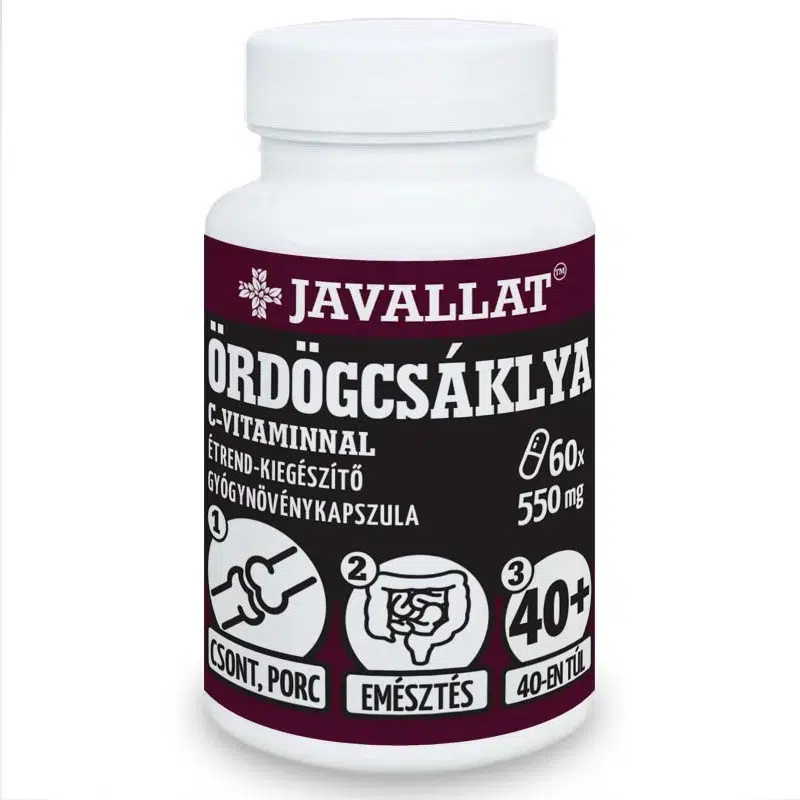 Javallat Ördögcsáklya C-vitaminnal kapszula 60db Javallat Ördögcsáklya C-vitaminnal kapszula 60db