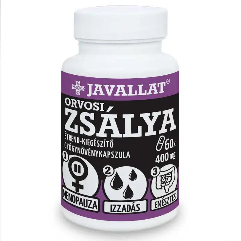 Javallat Orvosi zsálya kapszula 60db Javallat Orvosi zsálya kapszula 60db