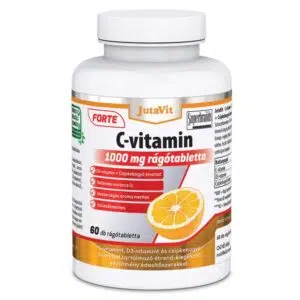JutaVit C-vitamin 1000mg +D3 2000NE Forte narancs ízű rágótabletta 60db