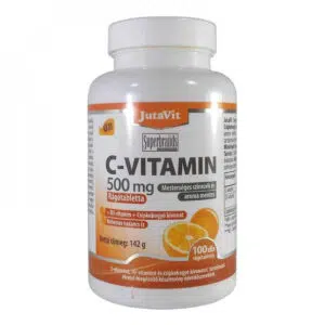 JutaVit C-vitamin 500mg rágótabletta+D3+csipkeb.kivonat (narancs) 100 db